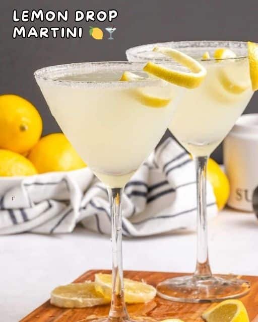 Refreshing Lemon Drop Martini Ingredients: 2 oz vodka 1 oz triple sec full Recipe in the First c.o.m.m.e.n.t . Enjoy