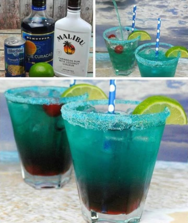 Refreshing Shark Bite Drink 麗 Quench Your Thirst with this Tropical Delight! recipe in c.o.m.m.e.n.t 麗 #sharkbitedrink #tropicalcocktail #refreshingdrink #cocktailrecipe #drinkstagram #bartender #mixology #beverage #partydrink #cocktailhour #summervibes #thirstquencher #drinkinspiration #delicious #yum