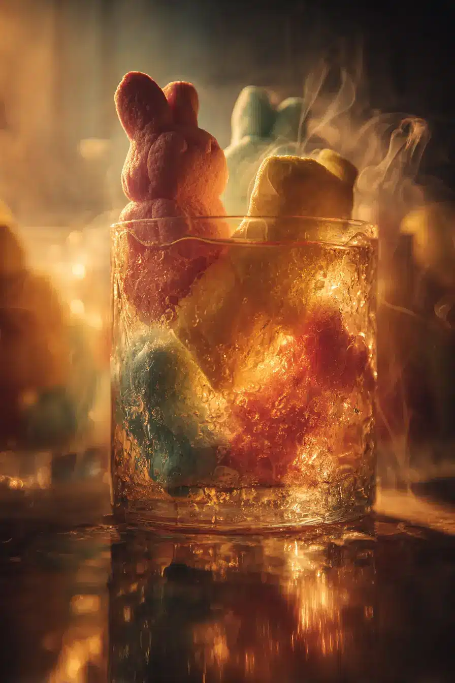 Peeps Infused Vodka Recipe: Colorful Cocktails 2 Peeps Infused Vodka Full recipe in the first c.o.m.m.e.n.t Elevate your cocktail game with this whimsical and colorful Peeps-infused vodka!