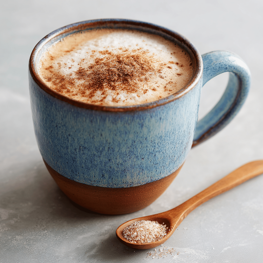Spicy Maple Latte: Cozy Flavor with a Fiery Twist 5 Spicy Maple Latte in rustic mug with cinnamon