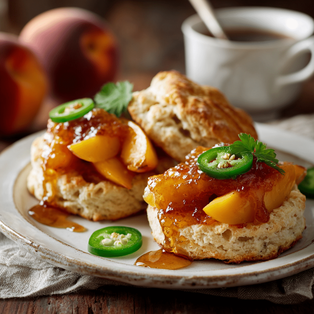 Spicy Peach Jam Recipe You’ll Crave All Year Long 4 spicy peach jam on biscuits