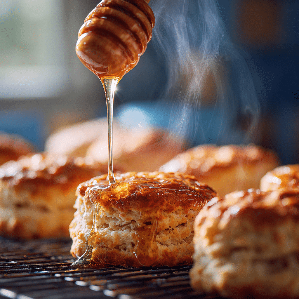 Hot Honey Biscuits: A Sweet and Spicy Southern Treat You’ll Crave 2 Drizzling spicy hot honey on freshly baked biscuits