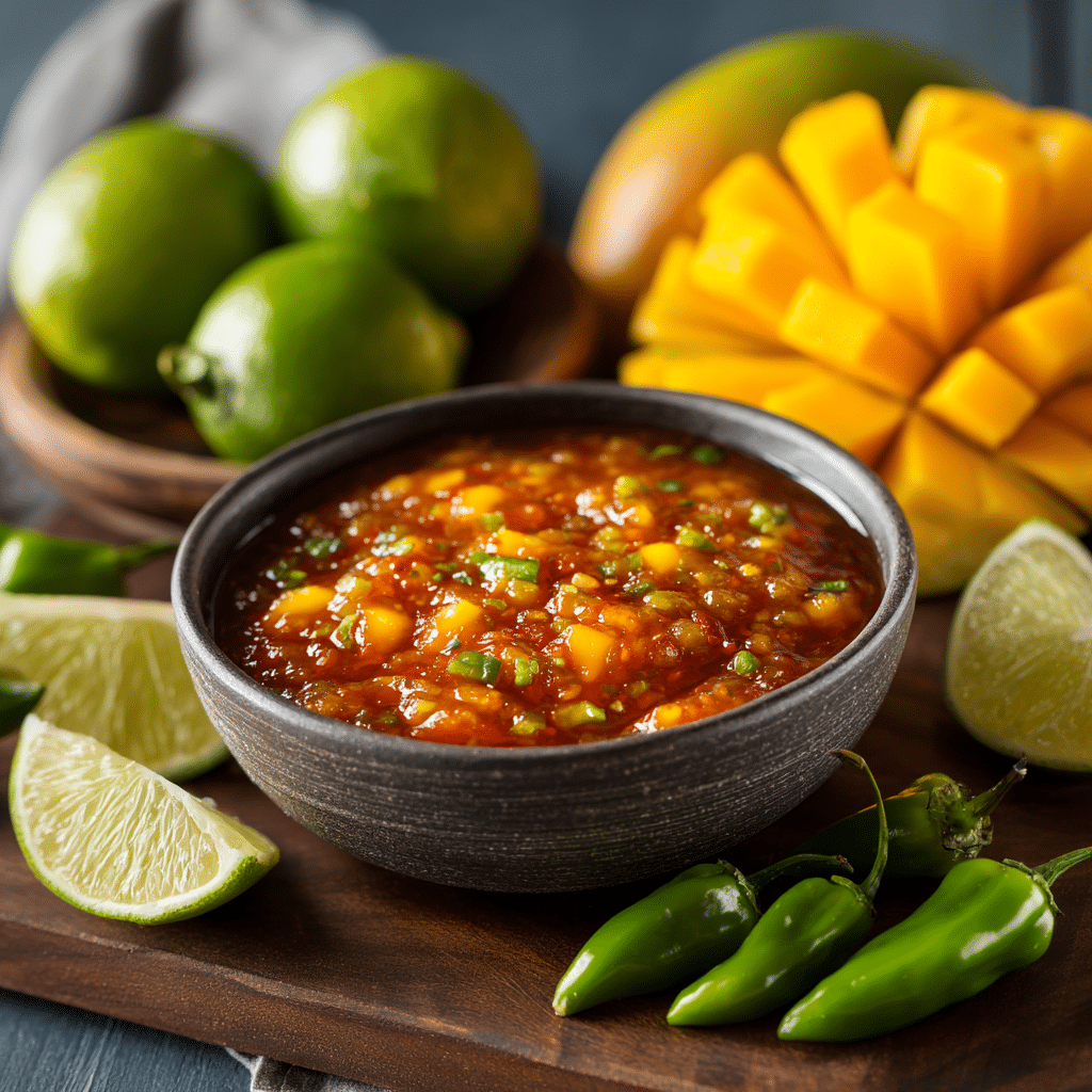 Mango Habanero Salsa: Sweet Heat That Steals the Show 4 mango habanero salsa with mango chunks and habaneros