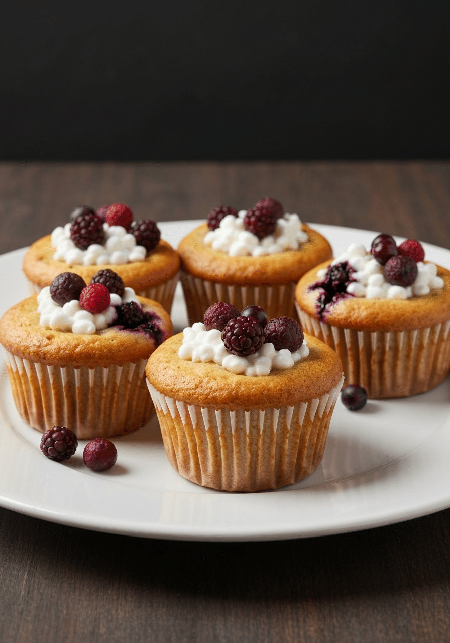 Fuel Your Day: Delicious High Protein Muffins with Cottage Cheese 2 high protein muffins with cottage cheese