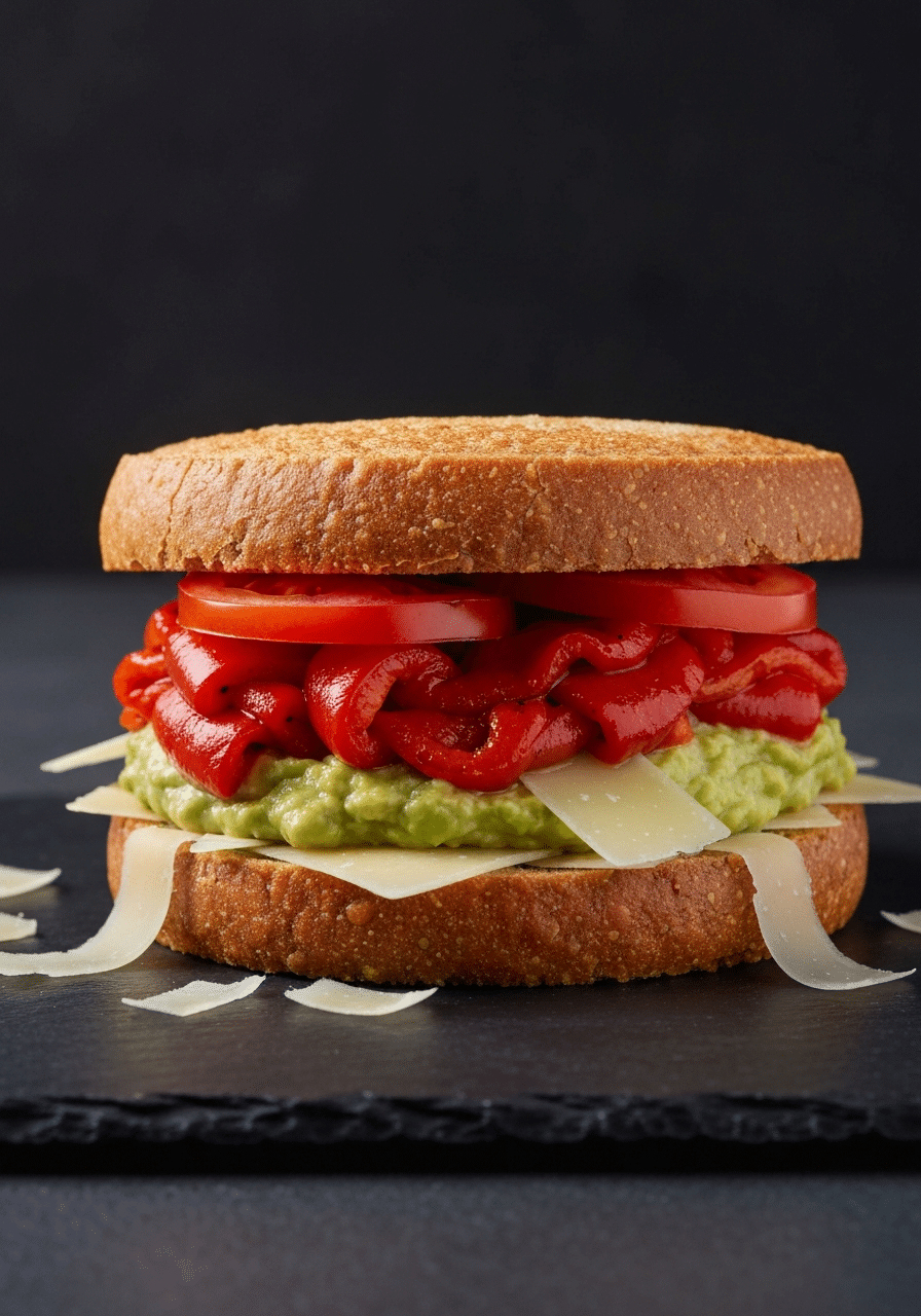 The Ultimate Low Carb Sandwich Bread Hack: Fluffy, Keto-Friendly Cloud Bread 2 Freshly baked low carb sandwich bread hack slices on a baking sheet with parchment paper, sprinkled with Everything Bagel Seasoning.