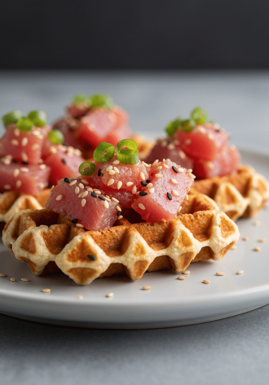 spicy tuna crispy rice waffles 697c2b327c6fb 1