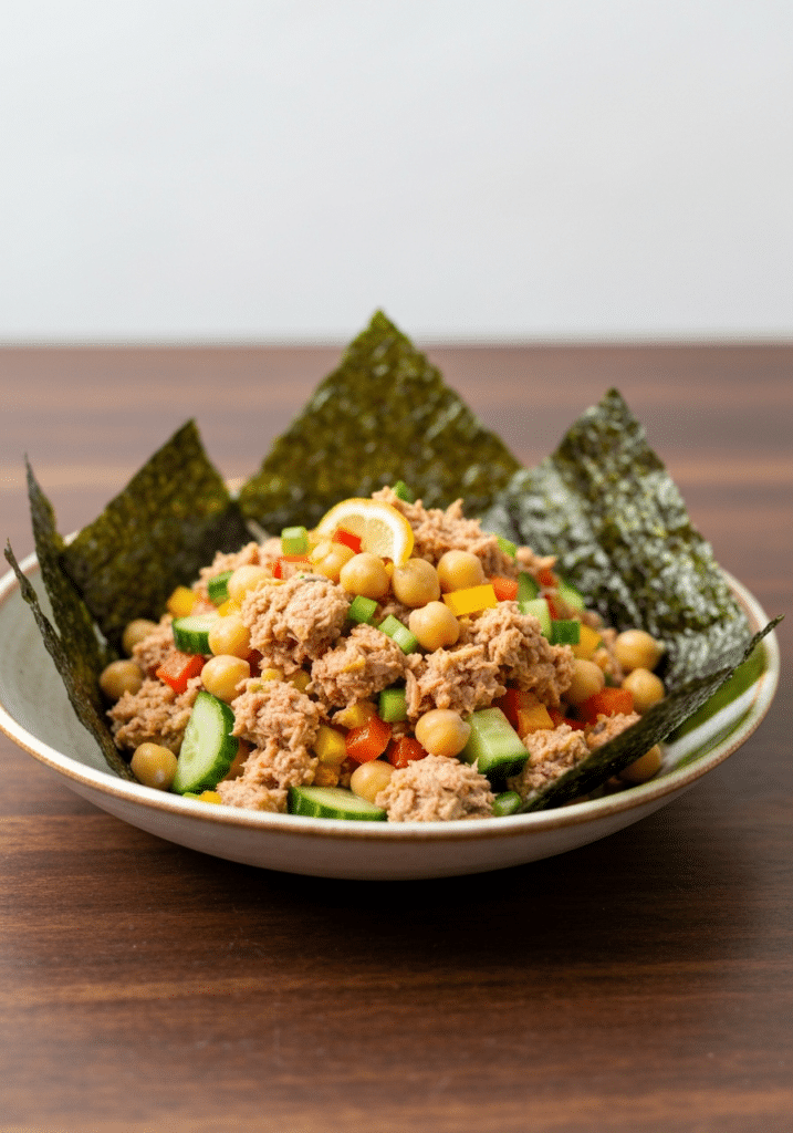 chickpea tuna salad with nori 69841cc9615f1 1