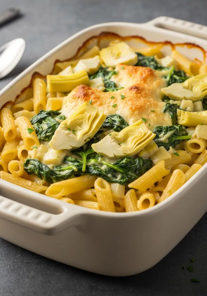 spinach artichoke pasta bake 698d5d352df7f 1