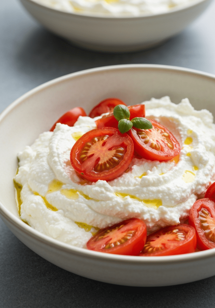 whipped ricotta with confit tomatoes 698ab760bb726 1